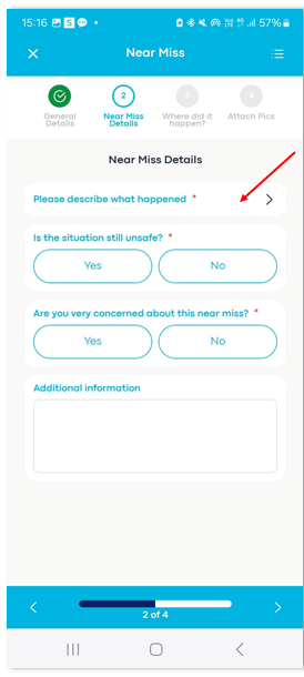 How do I report an incident on the IM app?