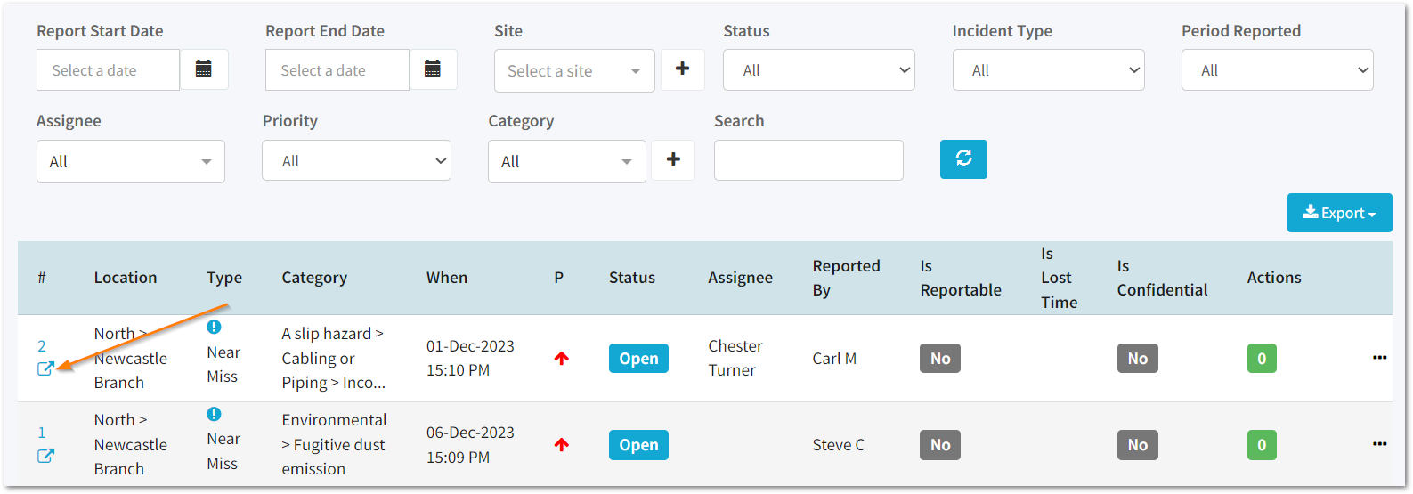 How do I attach a file to an incident report?